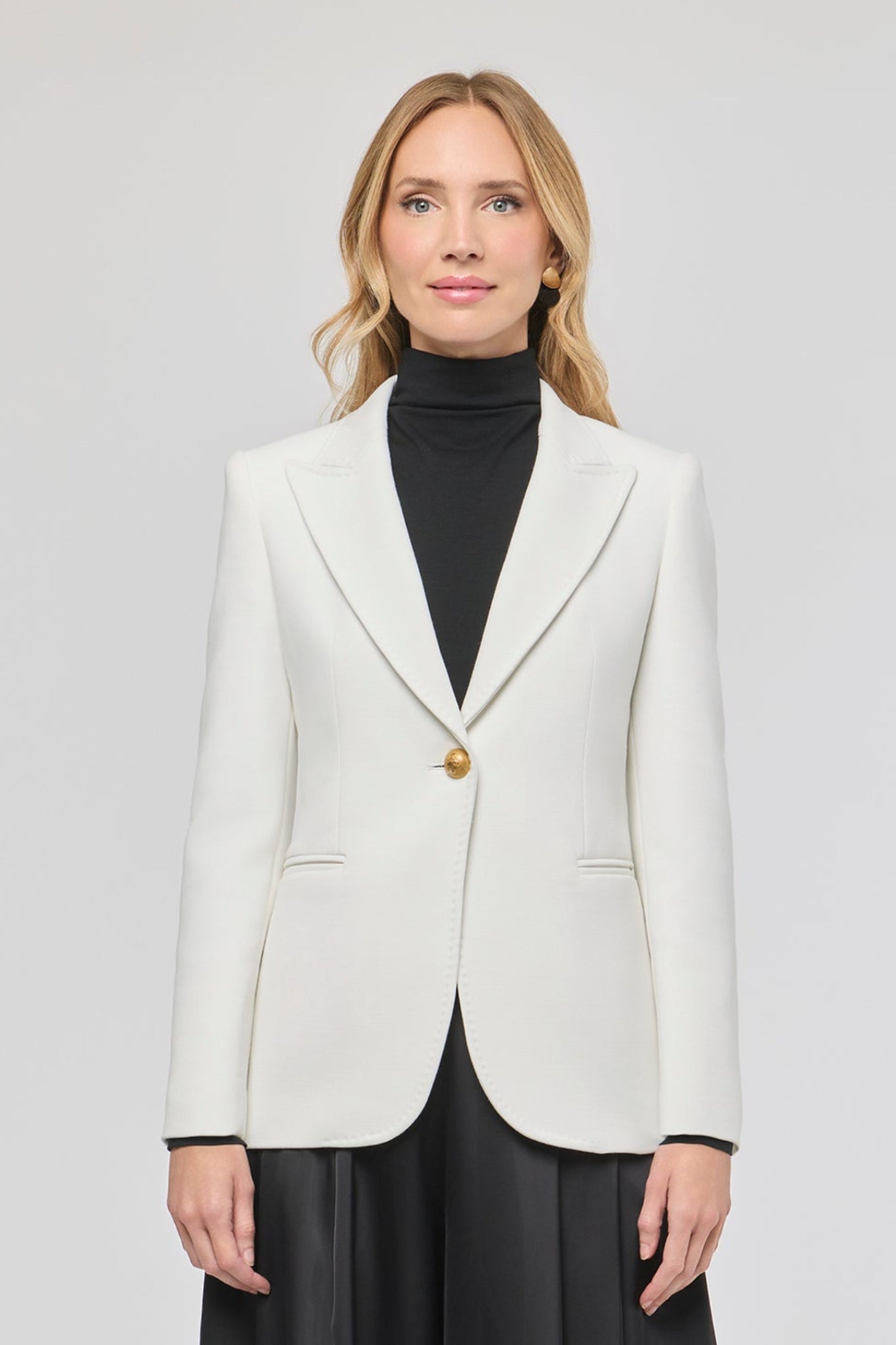 Garcia Vintage 01 White Blazer with Pick Stitch Lapel - Limited Edition