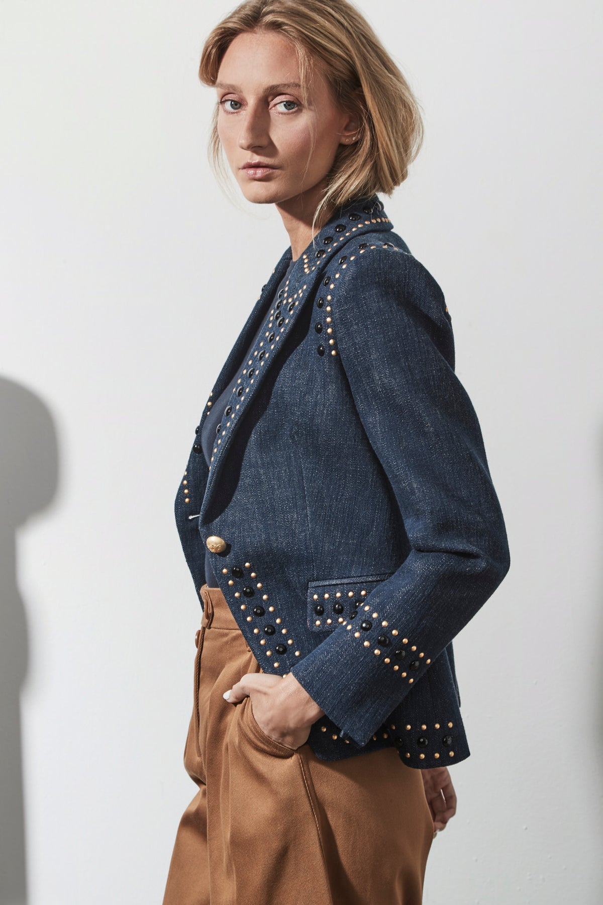 BLAZER DENIM ROCK STAR