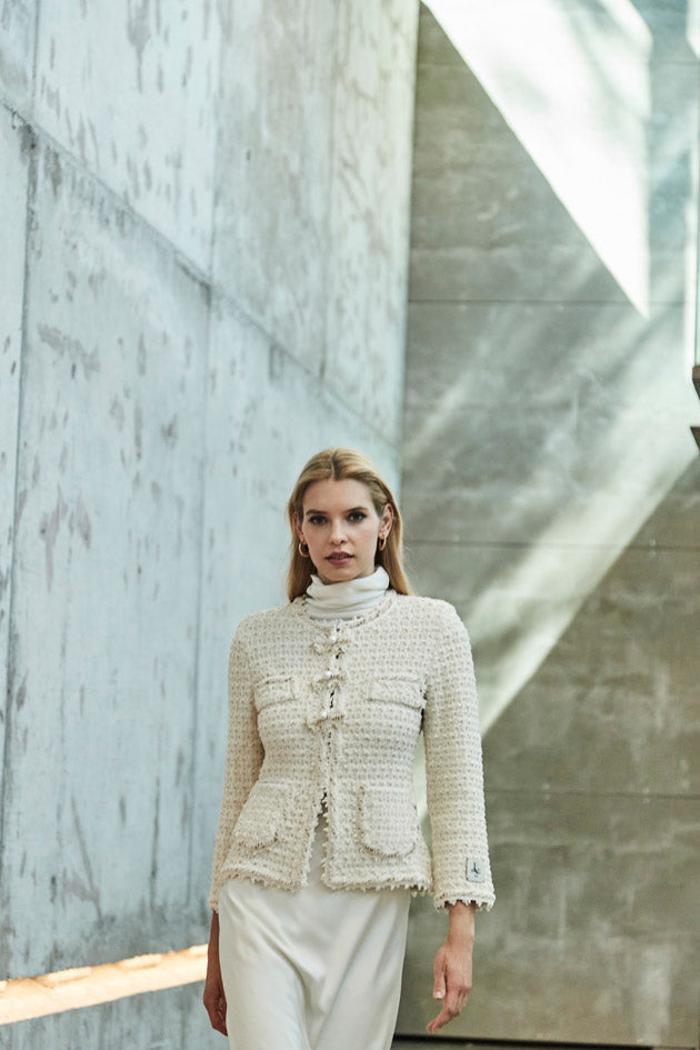 CHAQUETA TWEED CREMA LAZOS ZOE - THE EXTREME COLLECTION