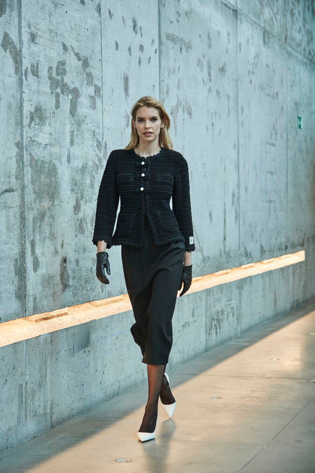 CHAQUETA TWEED AZABACHE LAZOS ZOE - THE EXTREME COLLECTION