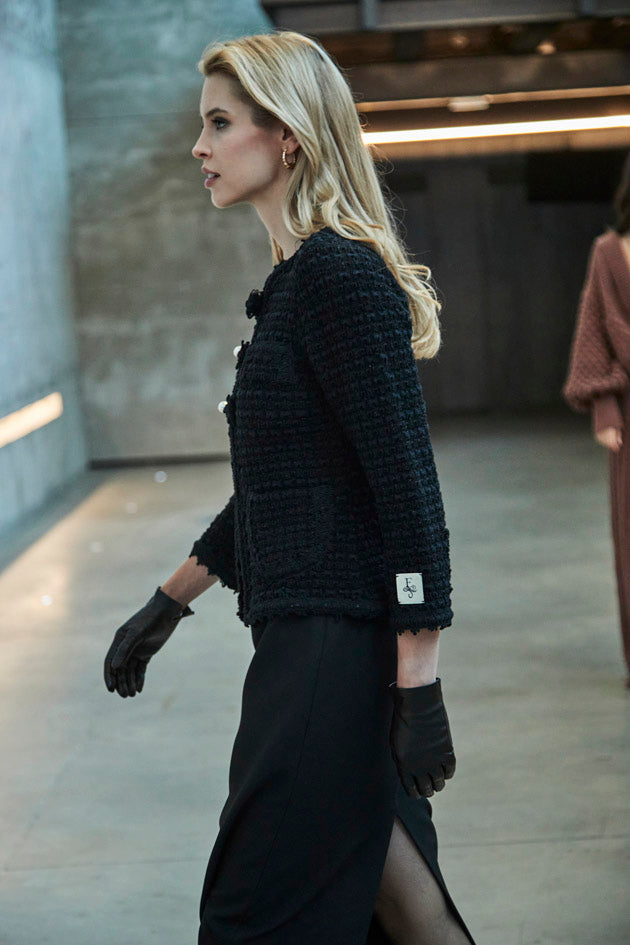 CHAQUETA TWEED AZABACHE LAZOS ZOE - THE EXTREME COLLECTION