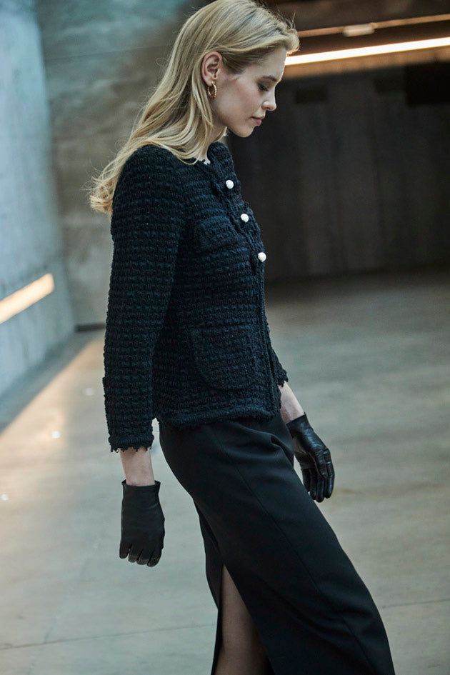 CHAQUETA TWEED AZABACHE LAZOS ZOE - THE EXTREME COLLECTION