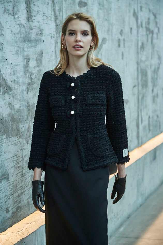 CHAQUETA TWEED AZABACHE LAZOS ZOE - THE EXTREME COLLECTION