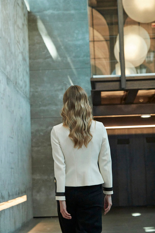 BLAZER SUPER CREPE MARFIL KYOMI - THE EXTREME COLLECTION