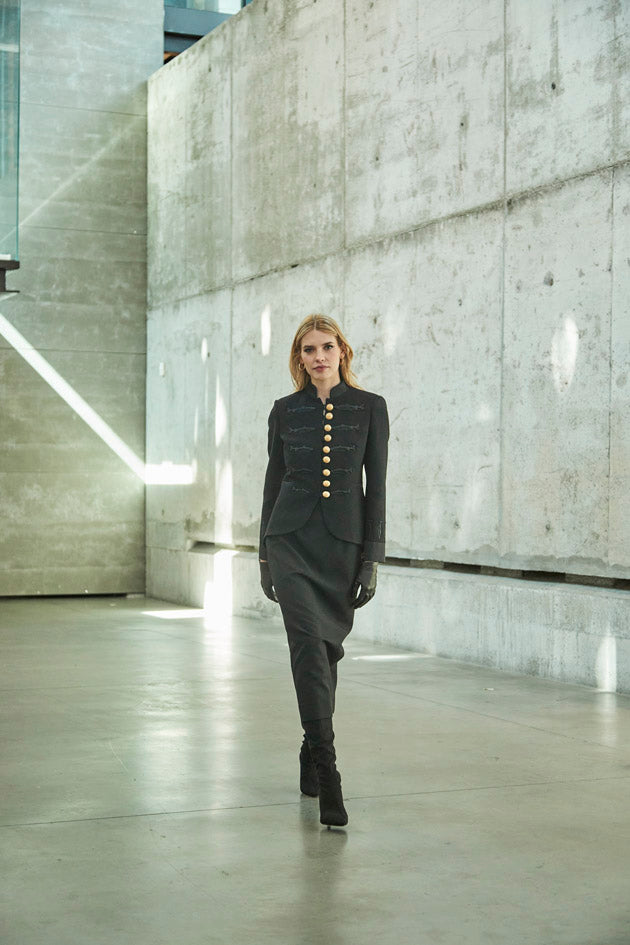 BLAZER BORDADO PECES NUVOLA BLACK - THE EXTREME COLLECTION