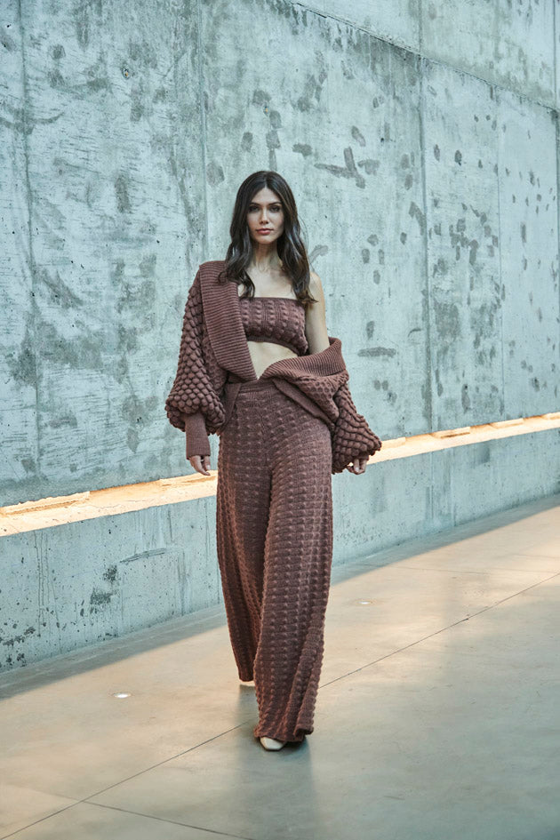 CHAQUETA CORTA ALPACA Y MERINA OLIVIER