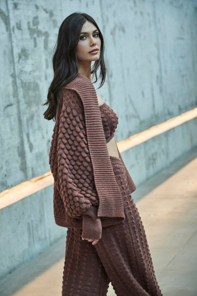 CHAQUETA CORTA ALPACA Y MERINA OLIVIER