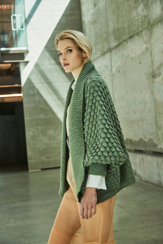 CHAQUETA CORTA ALPACA OLIVA GISELE - THE EXTREME COLLECTION