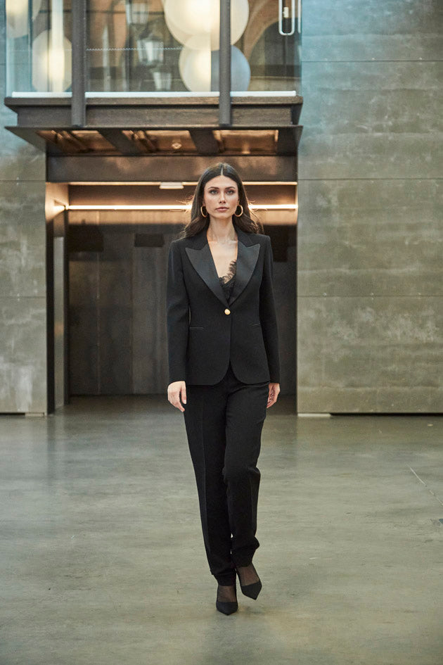 BLAZER SOLAPA RASO AZABACHE CARLOTTA-THE EXTREME COLLECTION