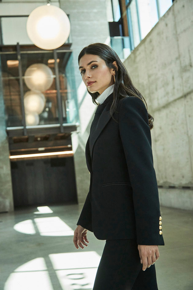 BLAZER SOLAPA RASO AZABACHE CARLOTTA-THE EXTREME COLLECTION