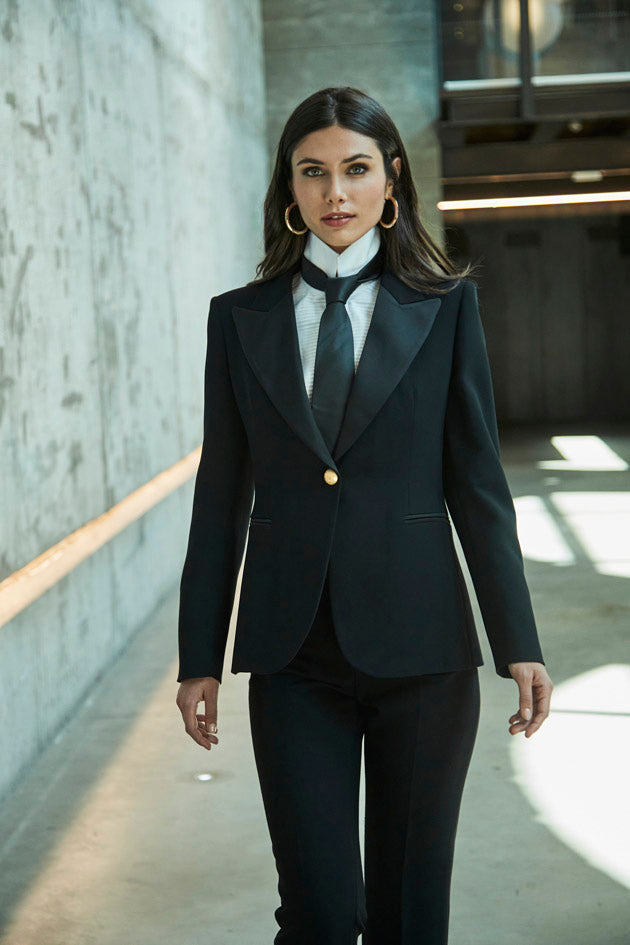 BLAZER SOLAPA RASO AZABACHE CARLOTTA-THE EXTREME COLLECTION