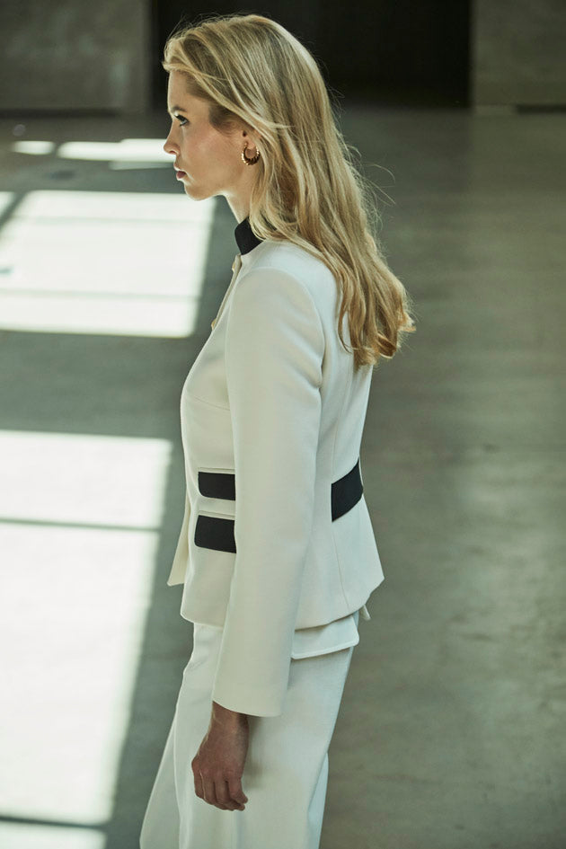 BLAZER MARFIL CON DOBLE BOLSILLO BASTIAN - THE EXTREME COLLECTION