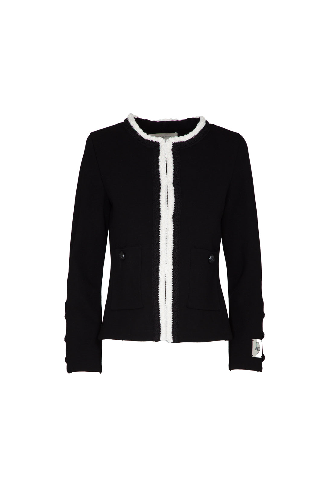 CHAQUETA TWEED CORTA NEGRO BAPTISTE