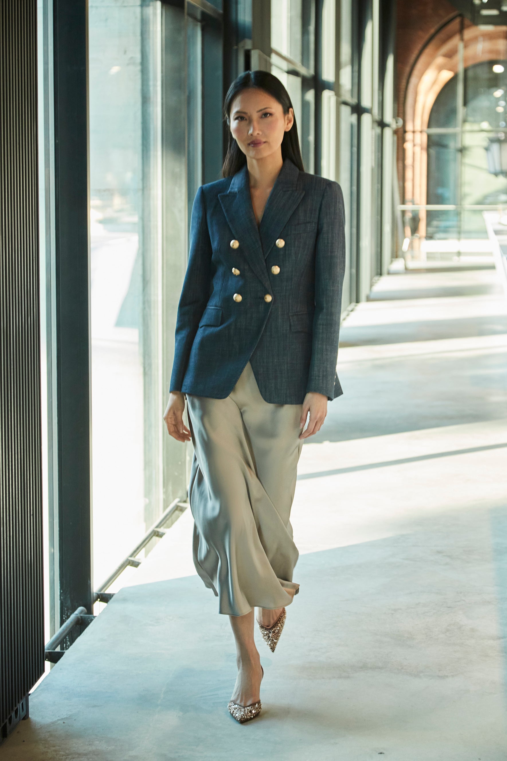 BLAZER CRUZADA DENIM PIETRO