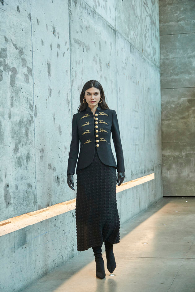 BLAZER AZABACHE BORDADO STAR RABBIT