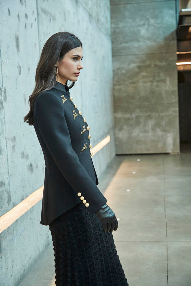 BLAZER AZABACHE BORDADO STAR RABBIT