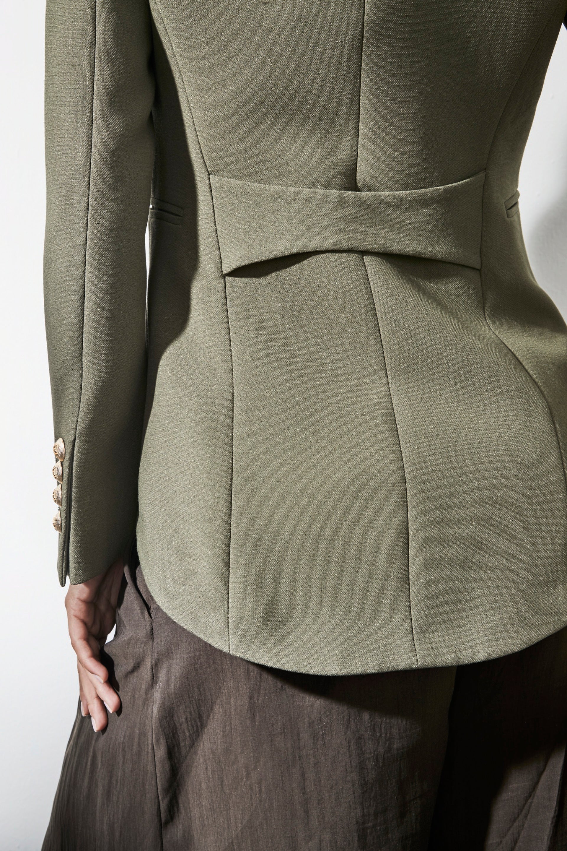 BLAZER BORDADO RENATA OLIVE GREEN
