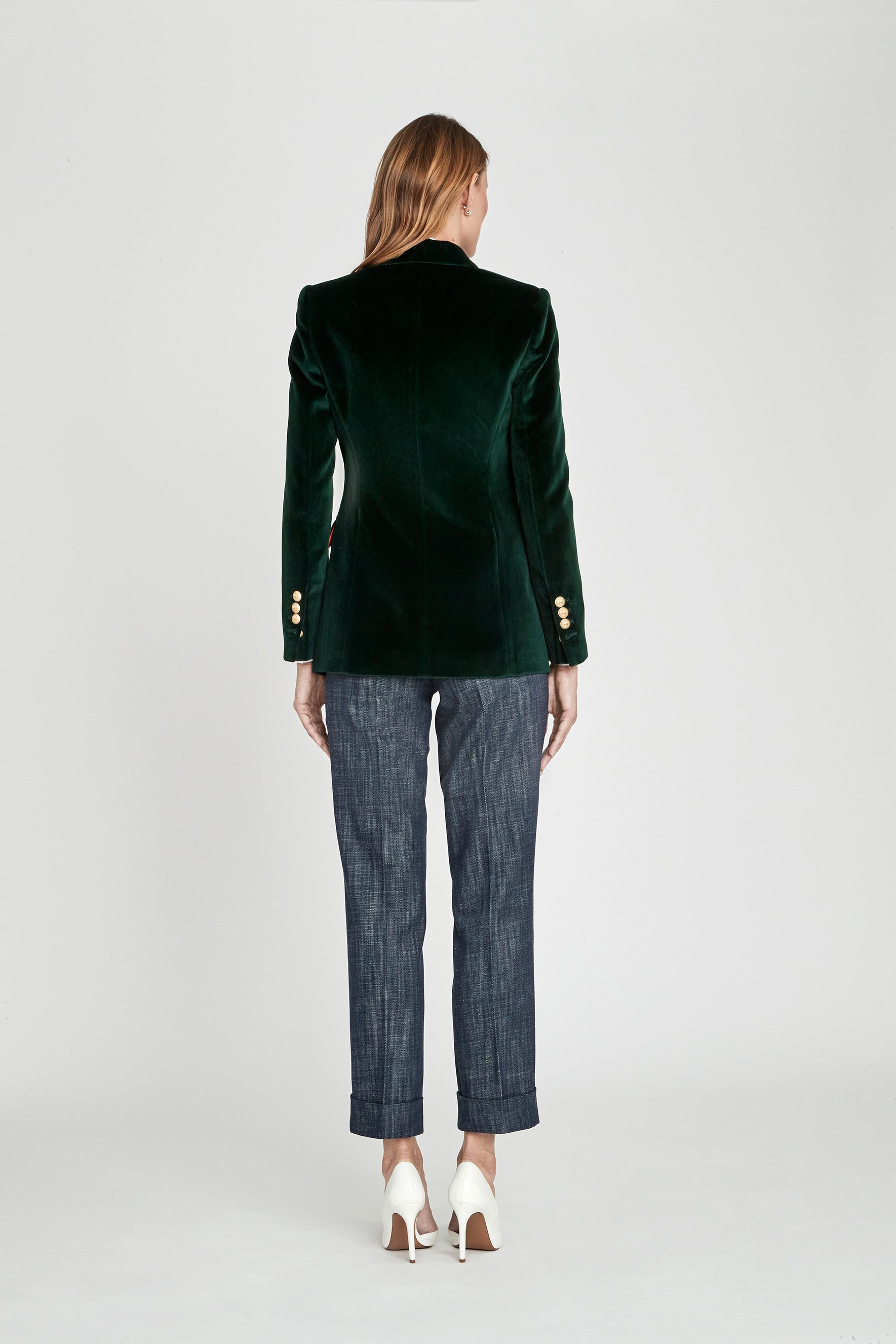 BLAZER OLIVA PARIS VELVET