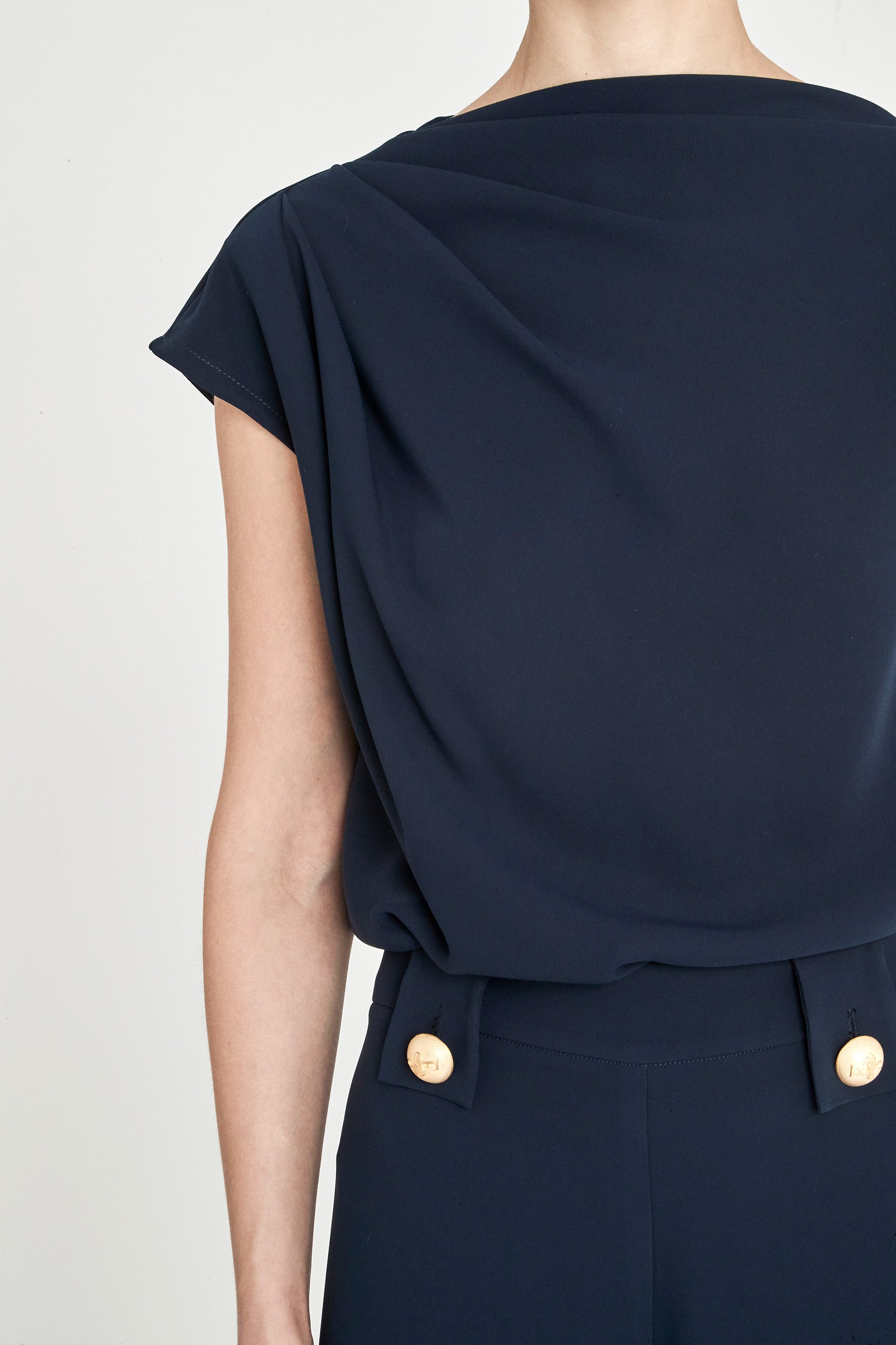 TOP ASIMÉTRICO INDIGO BENEDETTA