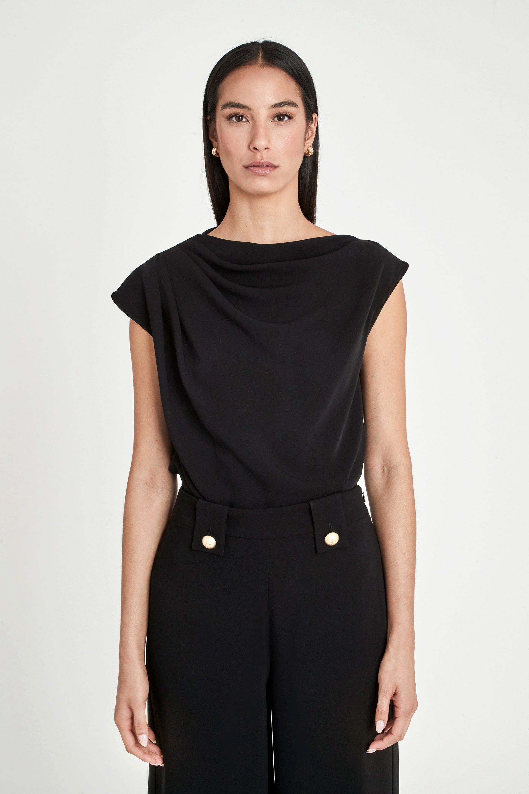 TOP ASIMÉTRICO AZABACHE BENEDETTA