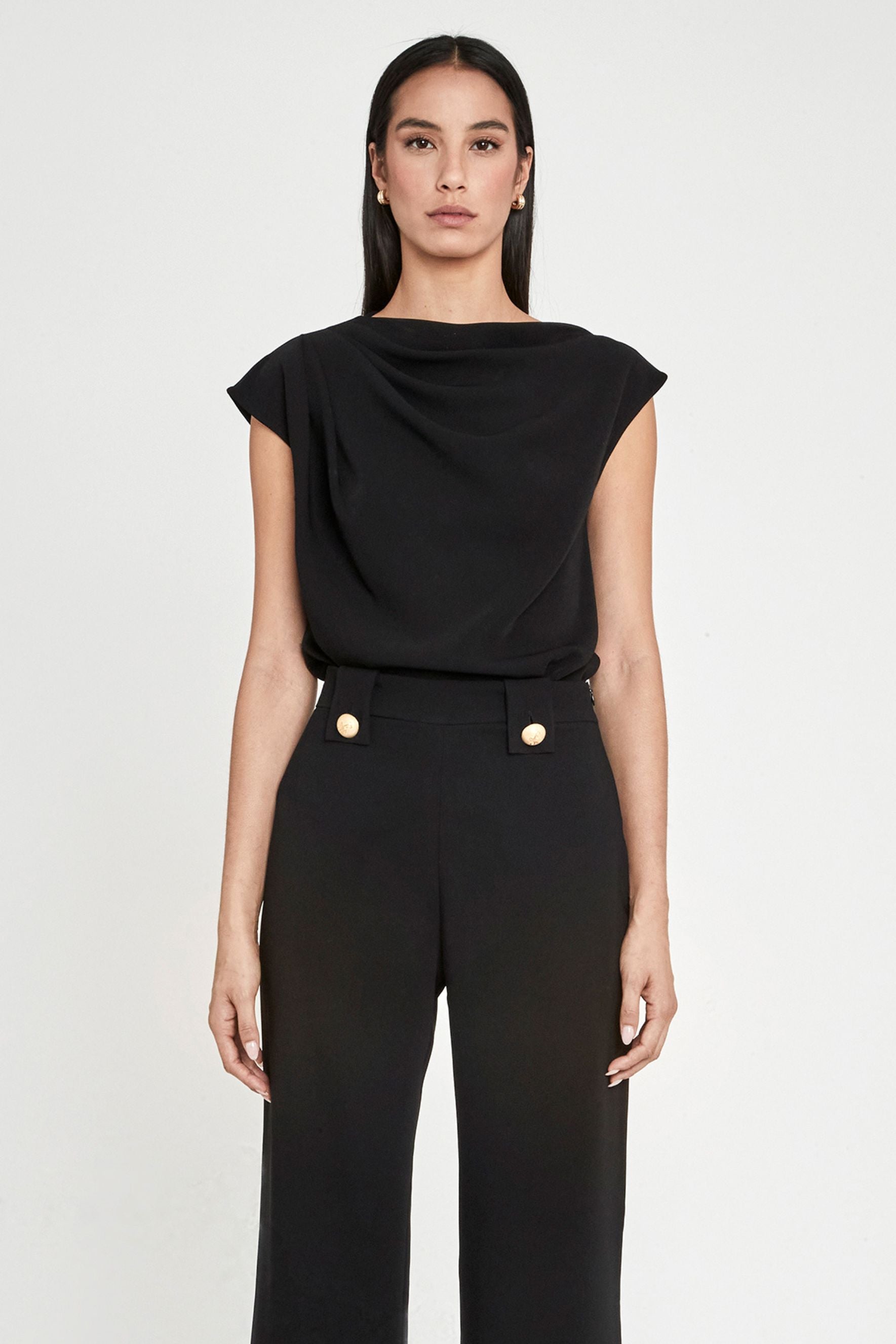 TOP ASIMÉTRICO AZABACHE BENEDETTA