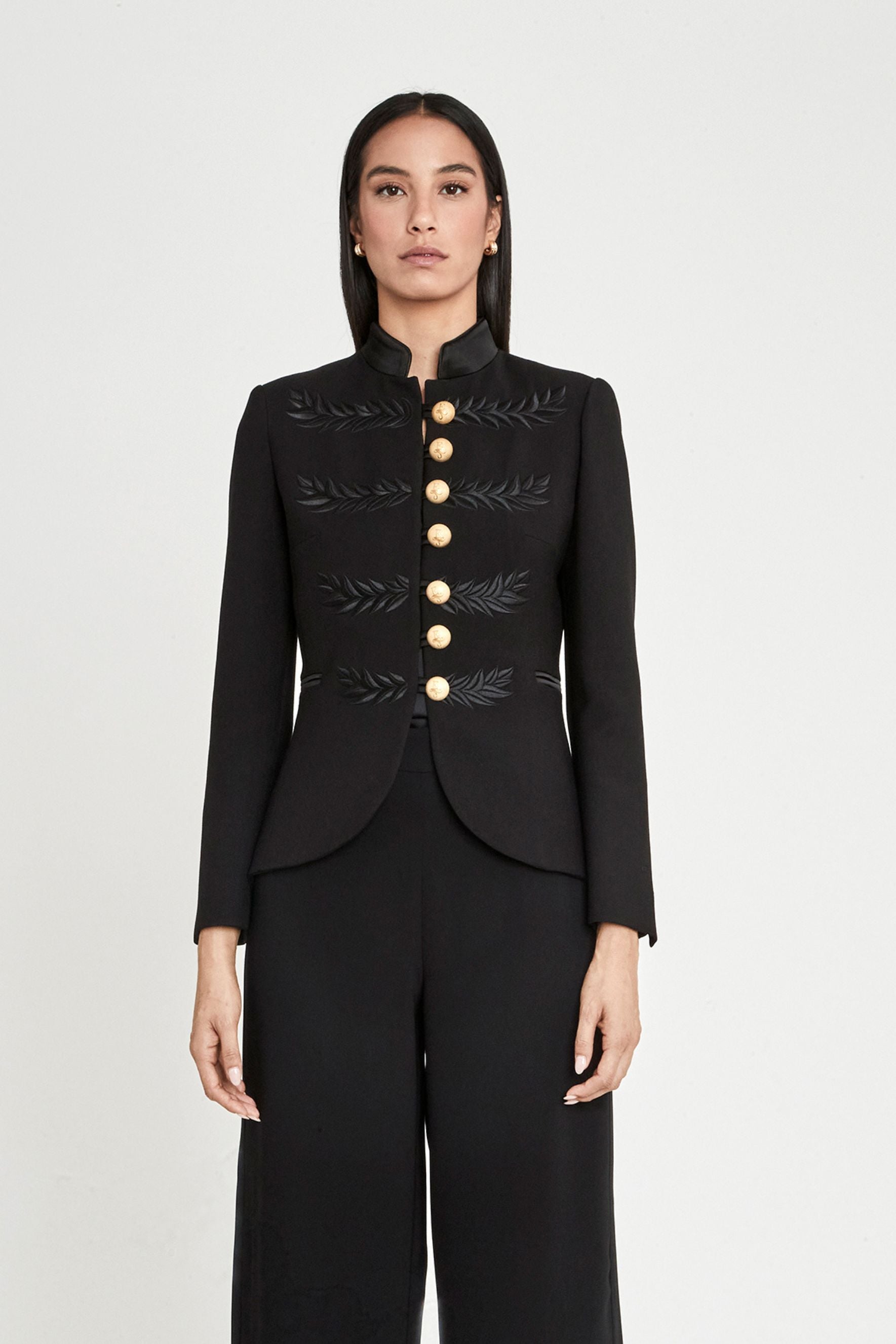 BLAZER MILITAR AZABACHE RENATA BLACK