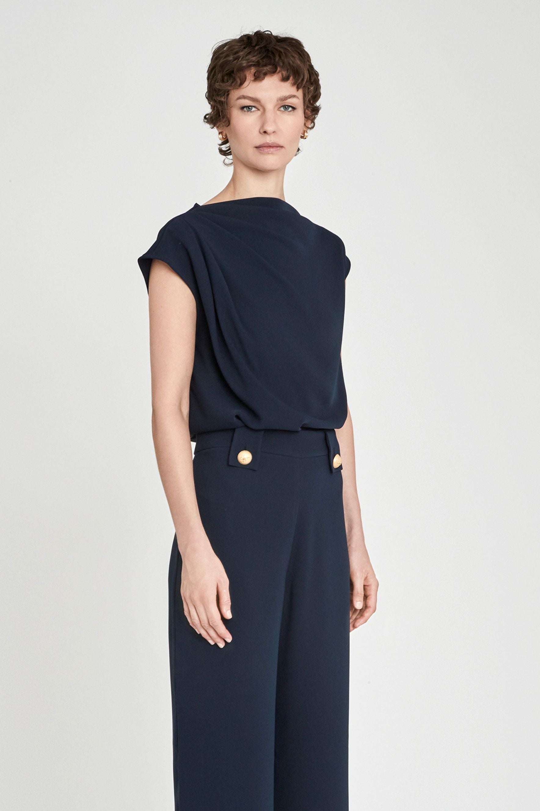 TOP ASIMÉTRICO INDIGO BENEDETTA