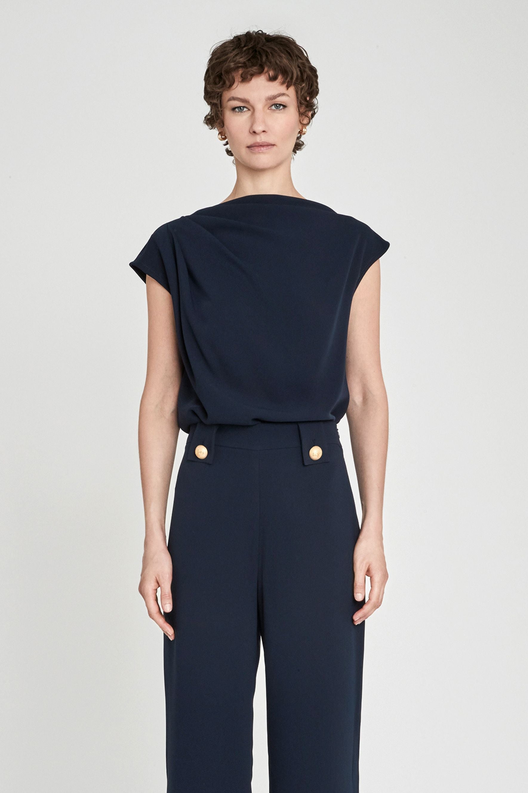 TOP ASIMÉTRICO INDIGO BENEDETTA