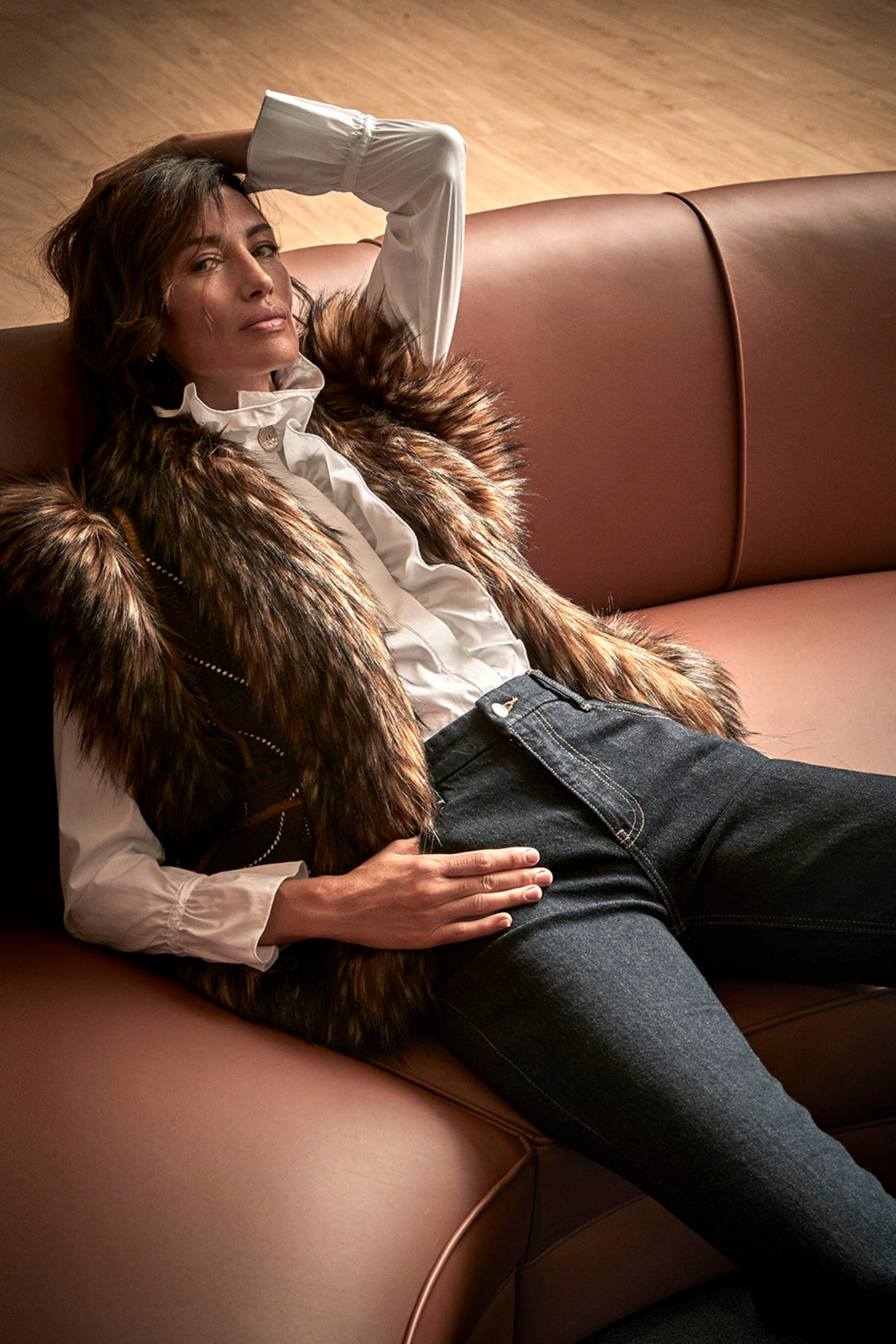 CHALECO RAYAS CACAO ANTOINETTE