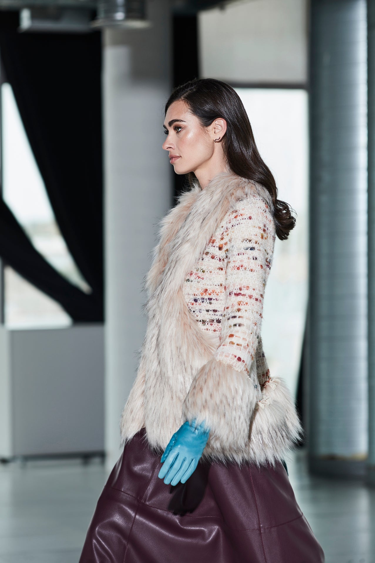 ABRIGO CORTO ALPACA ALABASTRO CLEMENCE - THE EXTREME COLLECTION