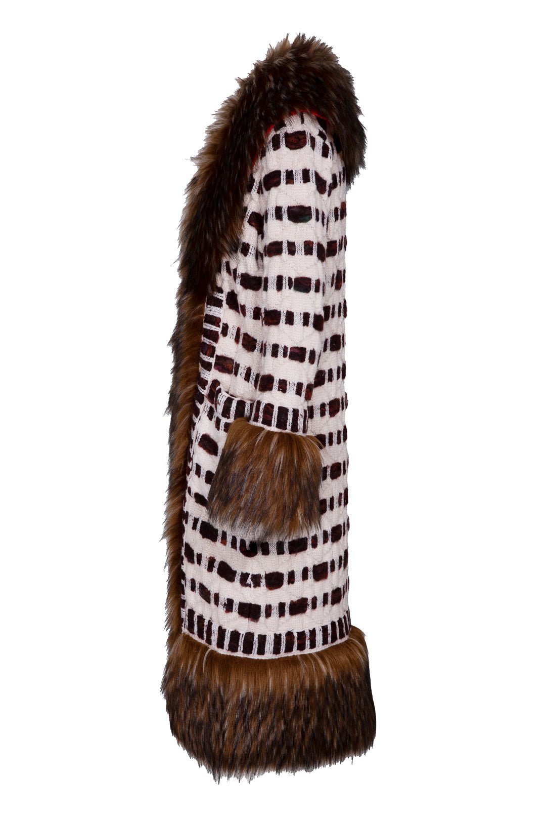 ABRIGO LARGO ALPACA ALABASTRO CLAIRE - THE EXTREME COLLECTION
