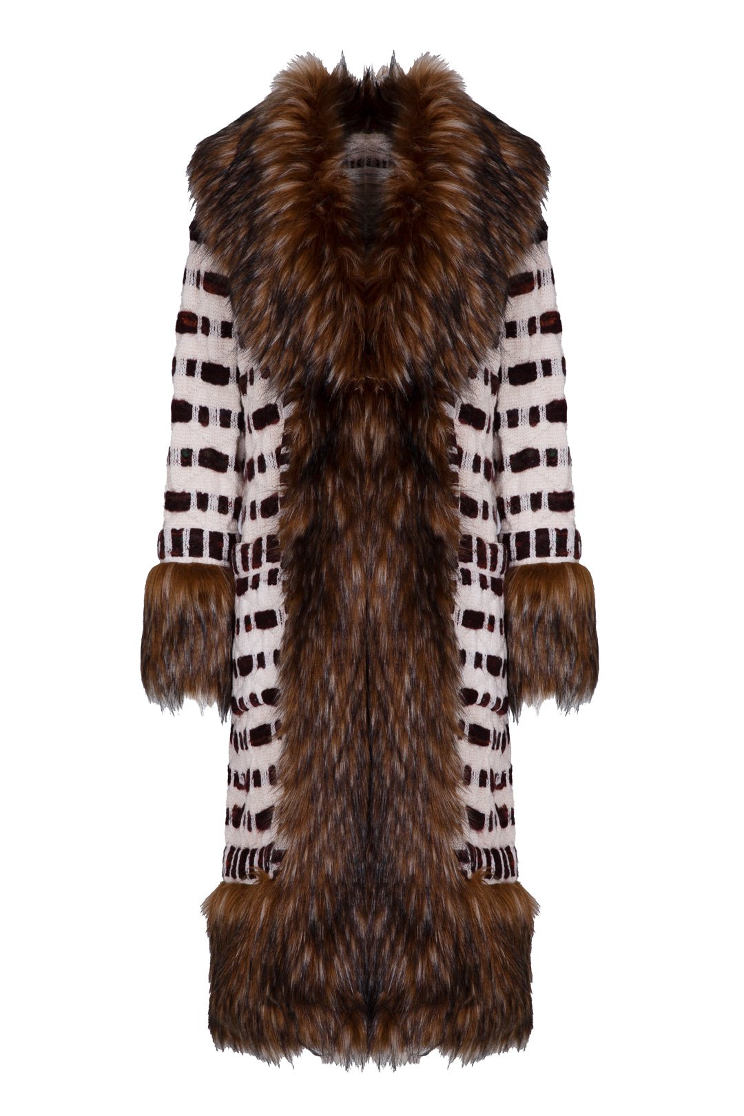 ABRIGO LARGO ALPACA ALABASTRO CLAIRE - THE EXTREME COLLECTION