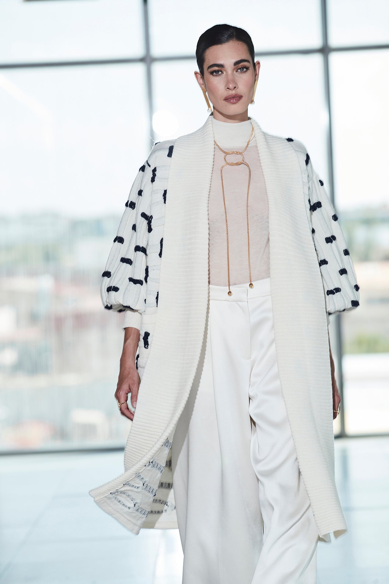 ABRIGO LARGO ALPACA MARFIL SOPHIE - THE EXTREME COLLECTION