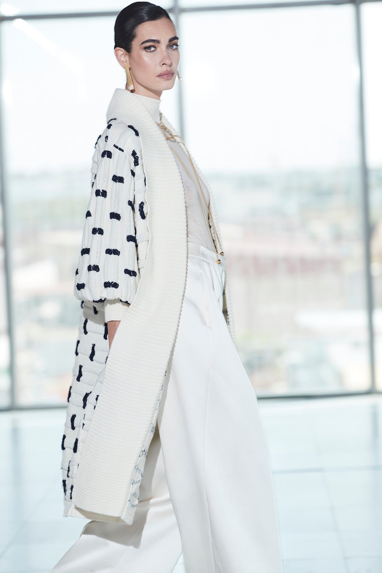 ABRIGO LARGO ALPACA MARFIL SOPHIE - THE EXTREME COLLECTION