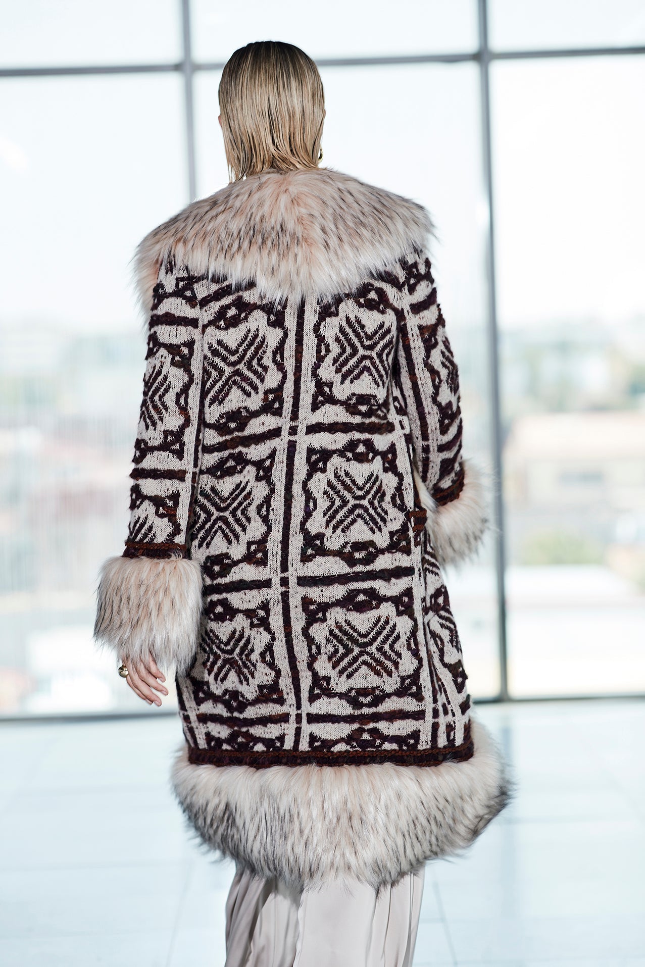 ABRIGO LARGO JACQUARD ARENA SEBASTIEN - THE EXTREME COLLECTION