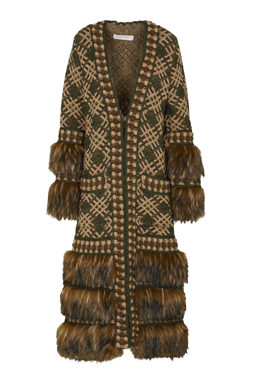 ABRIGO LARGO JACQUARD MUSGO GABRIEL - THE EXTREME COLLECTION