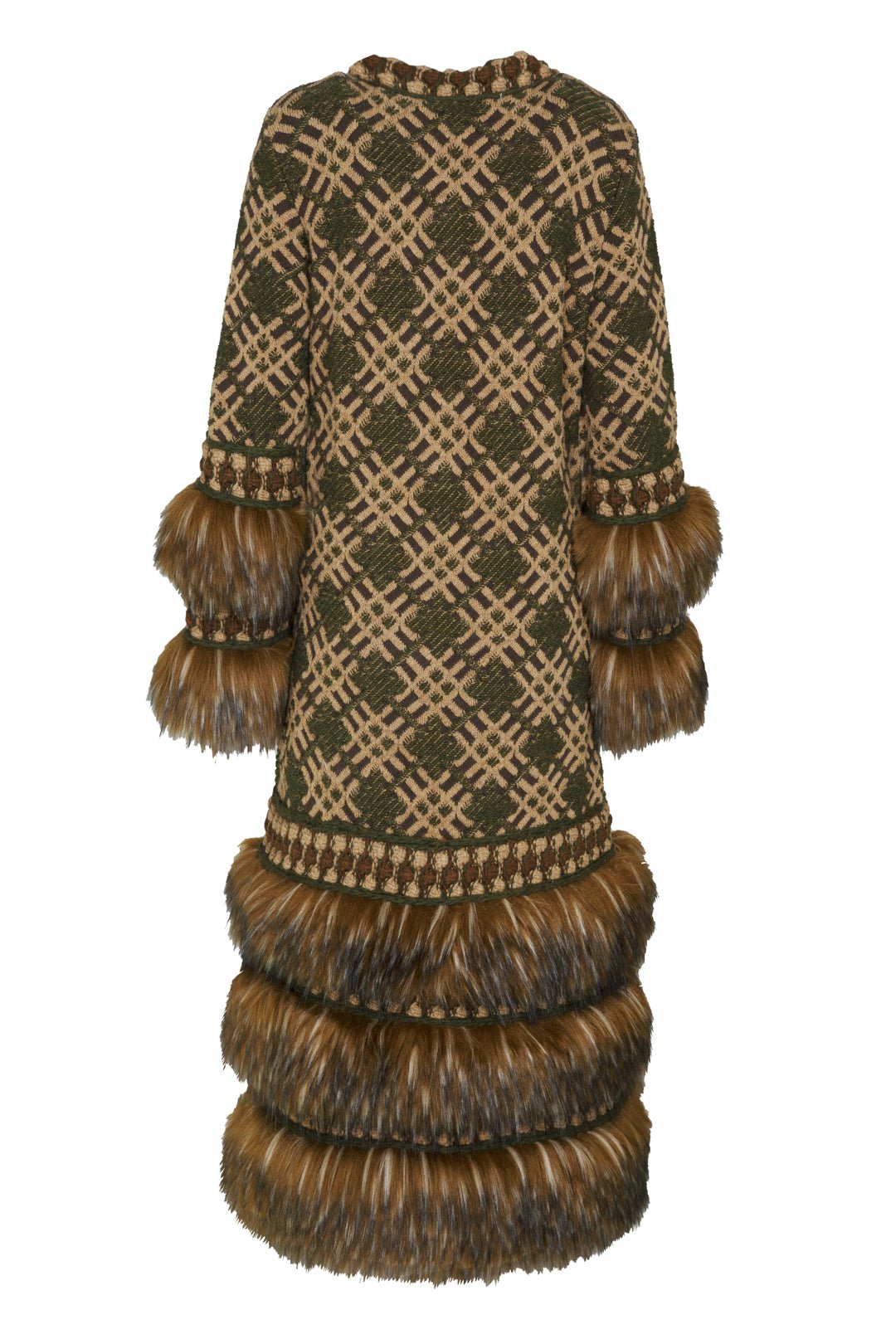 ABRIGO LARGO JACQUARD MUSGO GABRIEL - THE EXTREME COLLECTION