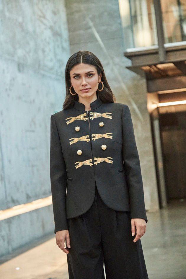 BLAZER BORDADO AZABACHE PANTHERA - THE EXTREME COLLECTION