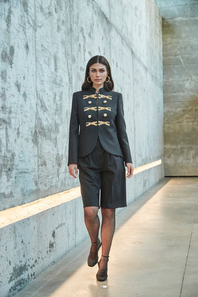 BLAZER BORDADO AZABACHE PANTHERA - THE EXTREME COLLECTION