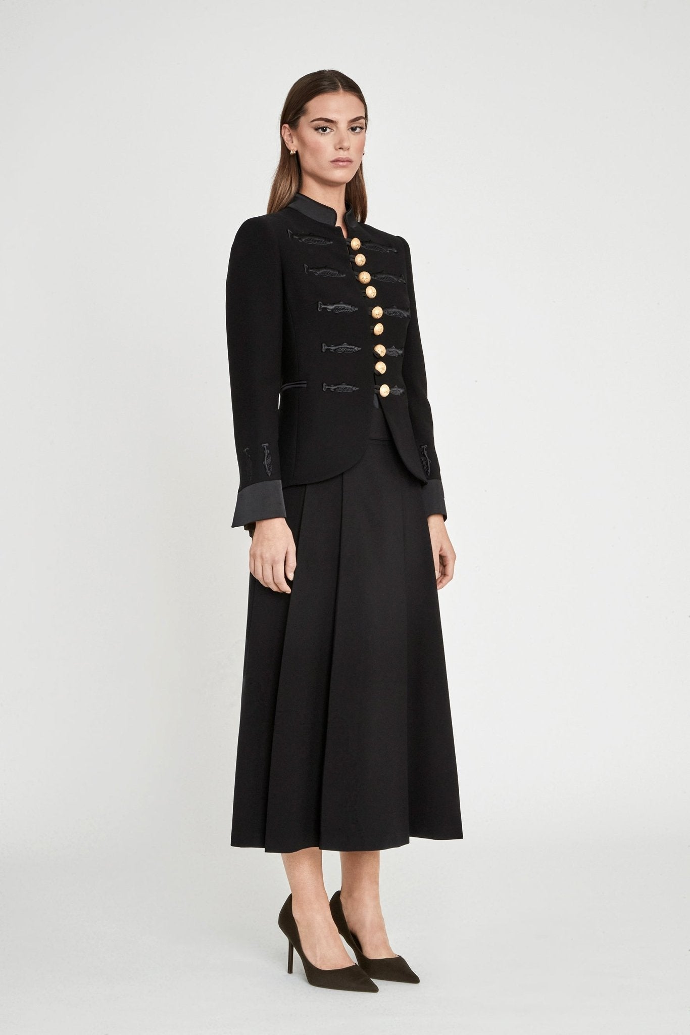 BLAZER BORDADO PECES NUVOLA BLACK - THE EXTREME COLLECTION