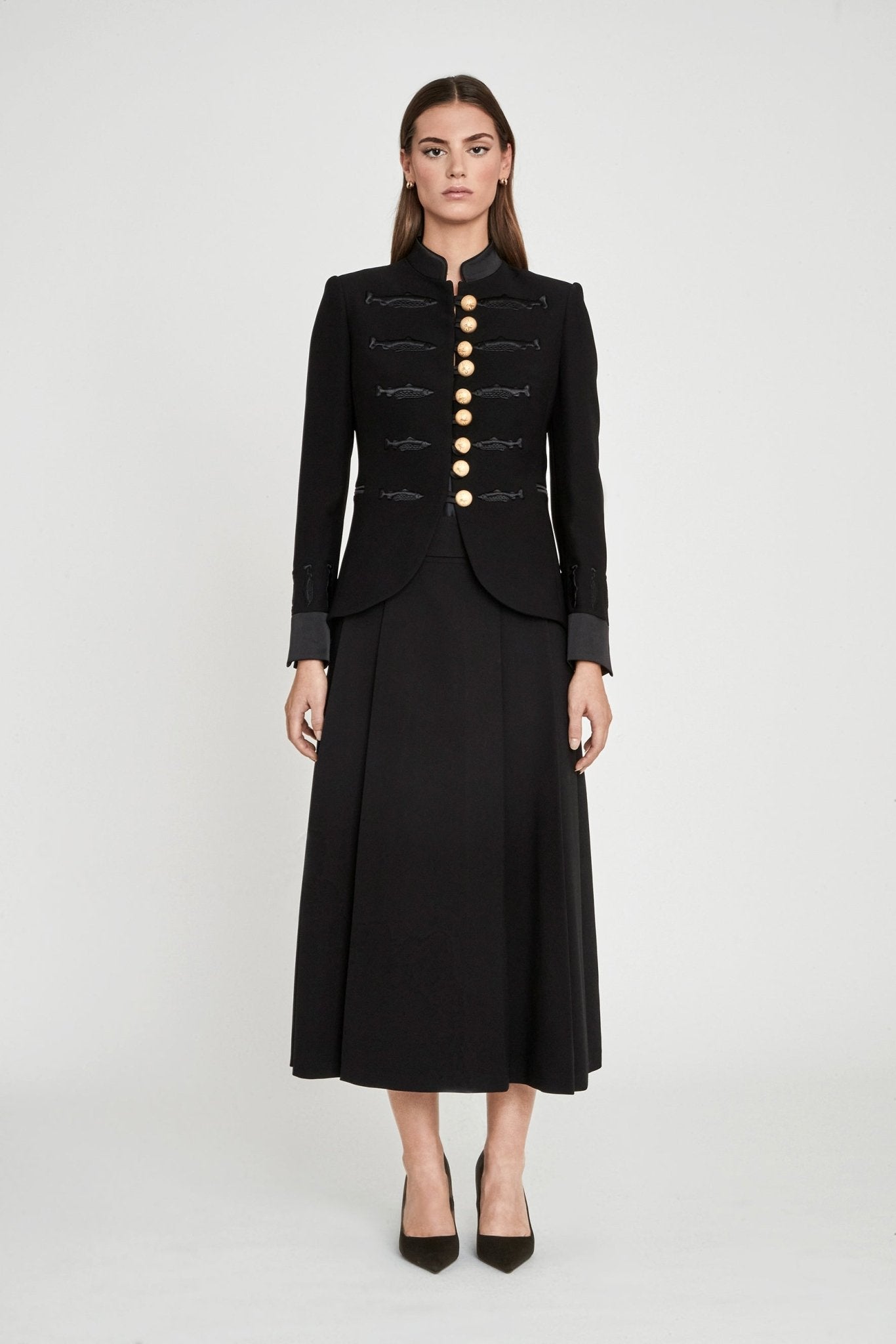 BLAZER BORDADO PECES NUVOLA BLACK - THE EXTREME COLLECTION