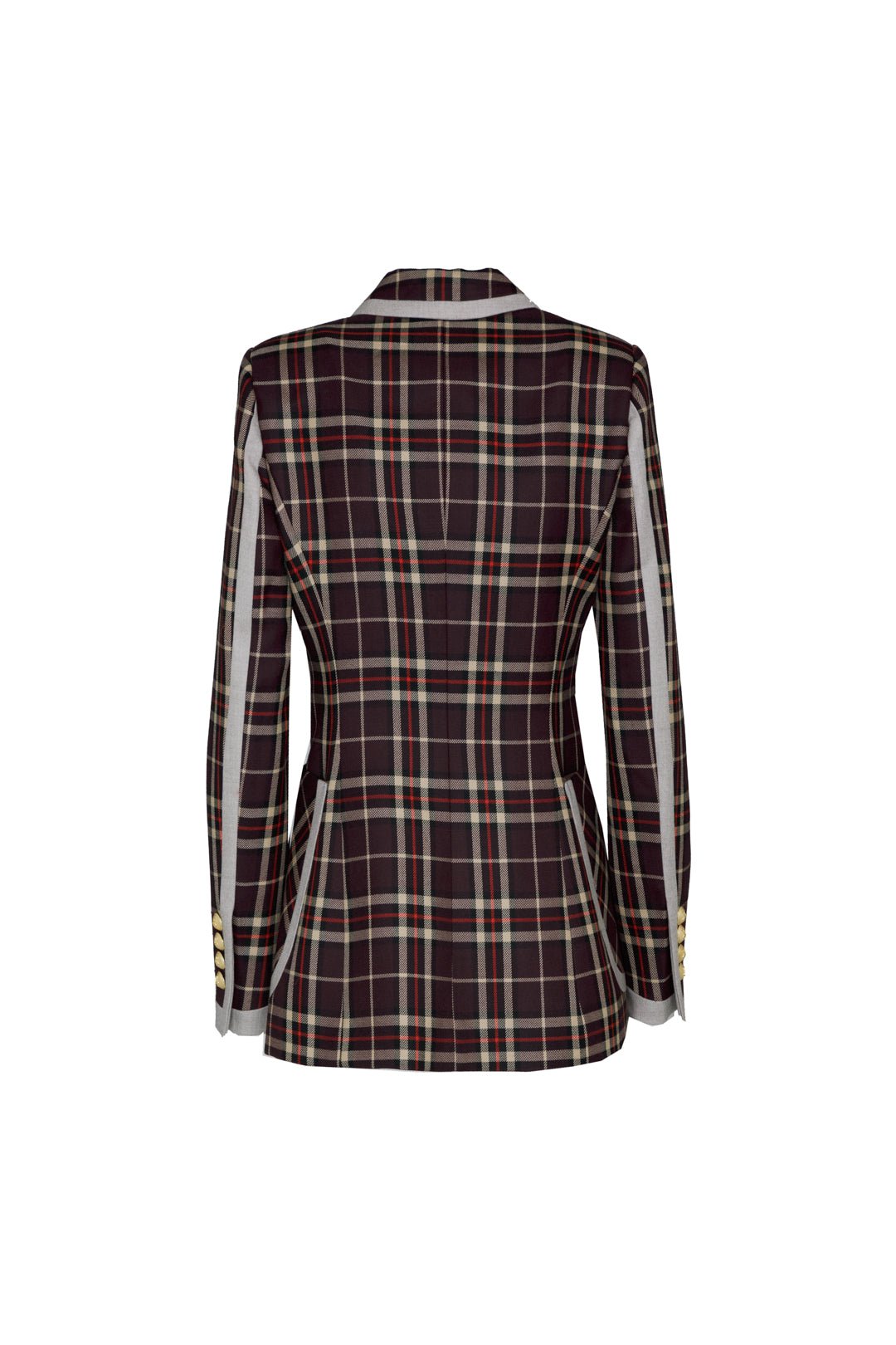 BLAZER CUADRO ESCOCES MERLOT BLACKBERRY - THE EXTREME COLLECTION