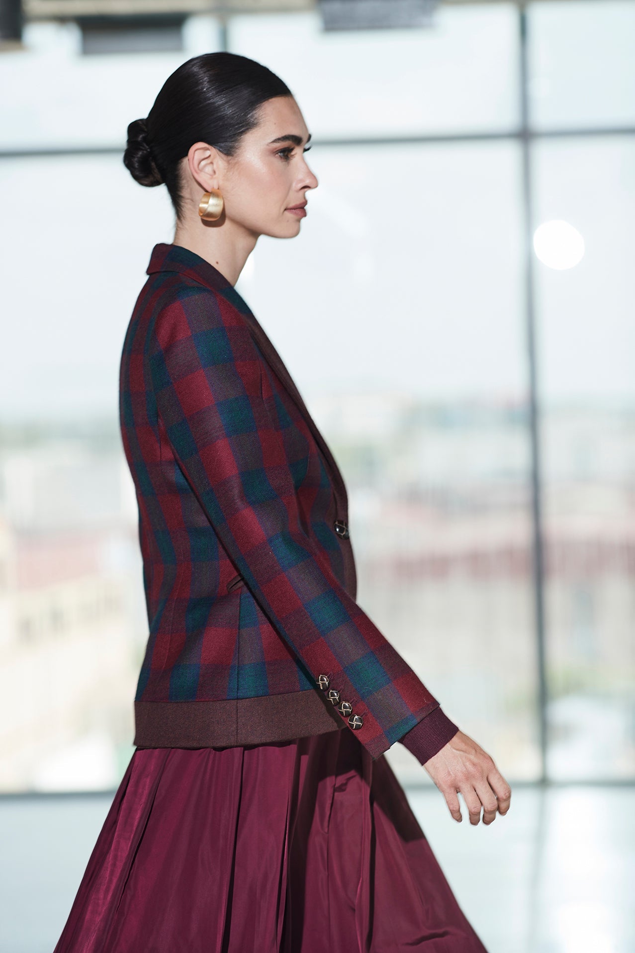 BLAZER CUADRO MERLOT CAMERON CLAN - THE EXTREME COLLECTION