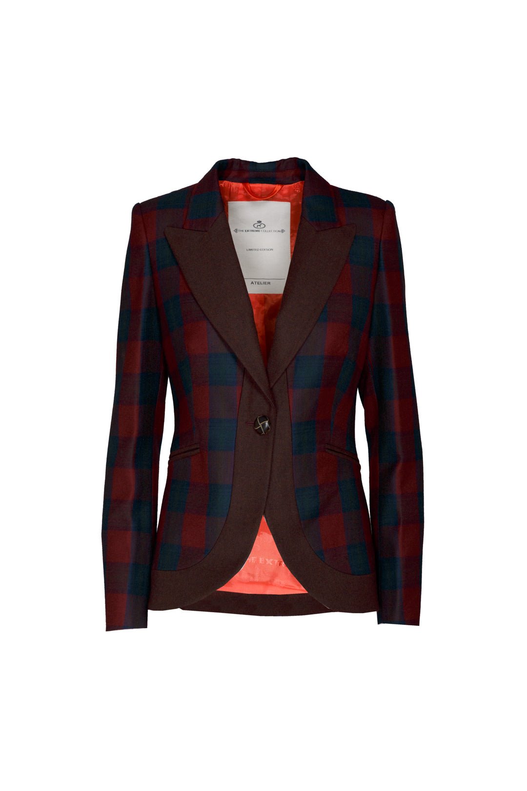 BLAZER CUADRO MERLOT CAMERON CLAN - THE EXTREME COLLECTION