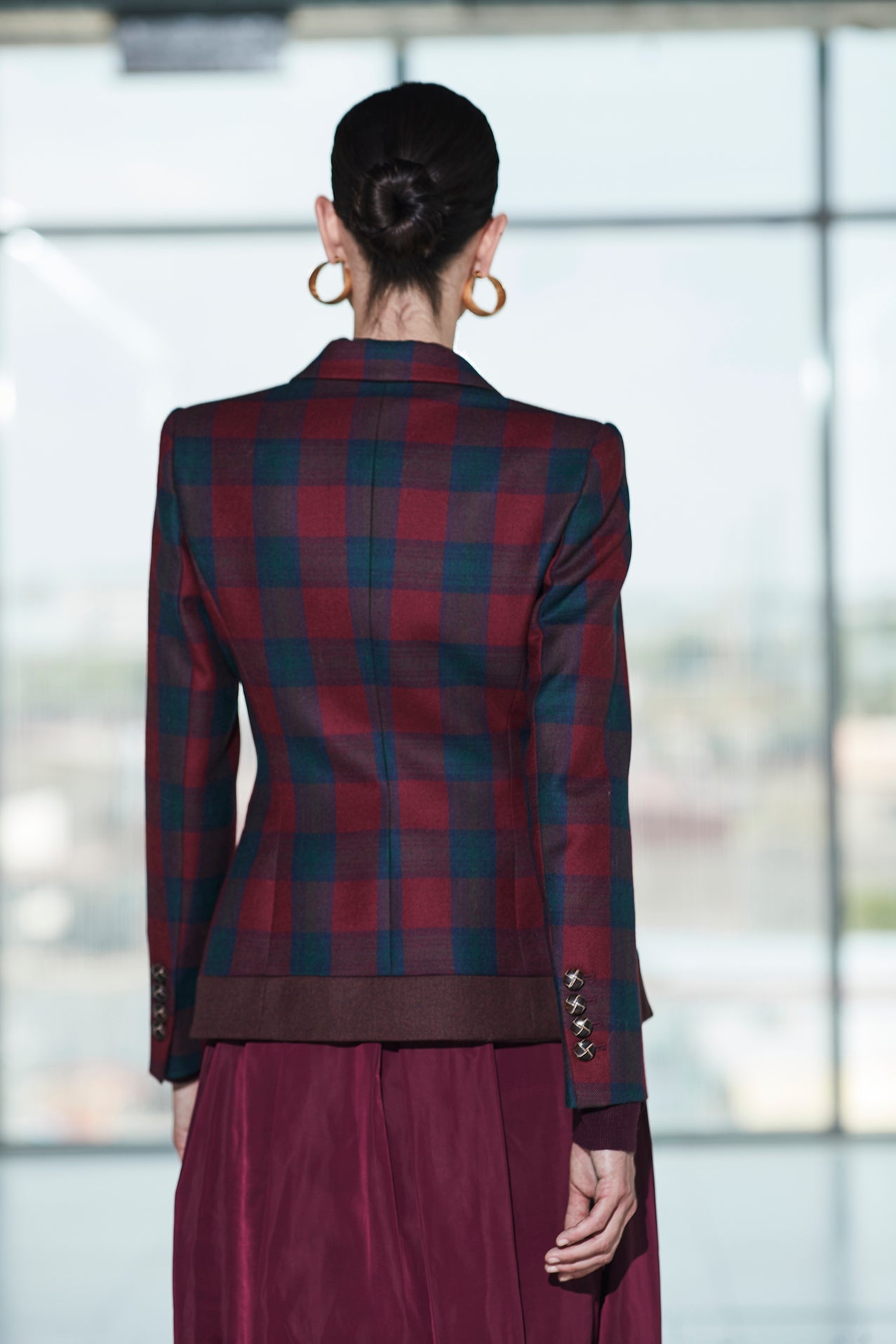 BLAZER CUADRO MERLOT CAMERON CLAN - THE EXTREME COLLECTION