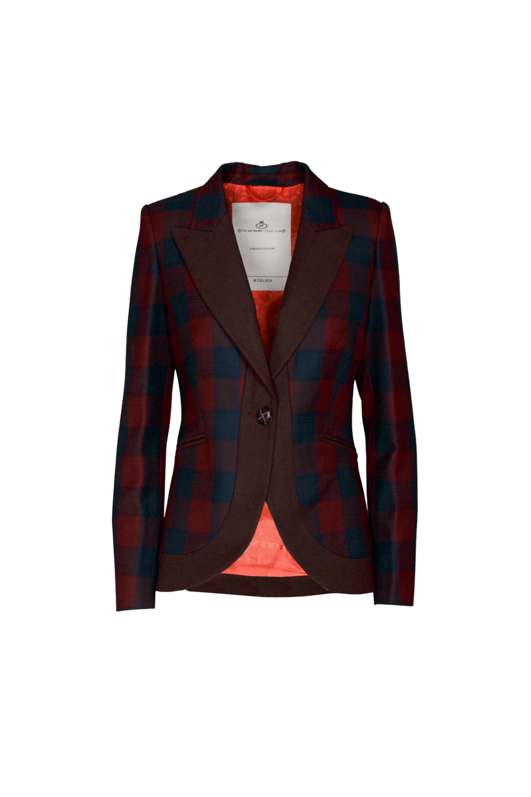 BLAZER CUADRO MERLOT CAMERON CLAN - THE EXTREME COLLECTION