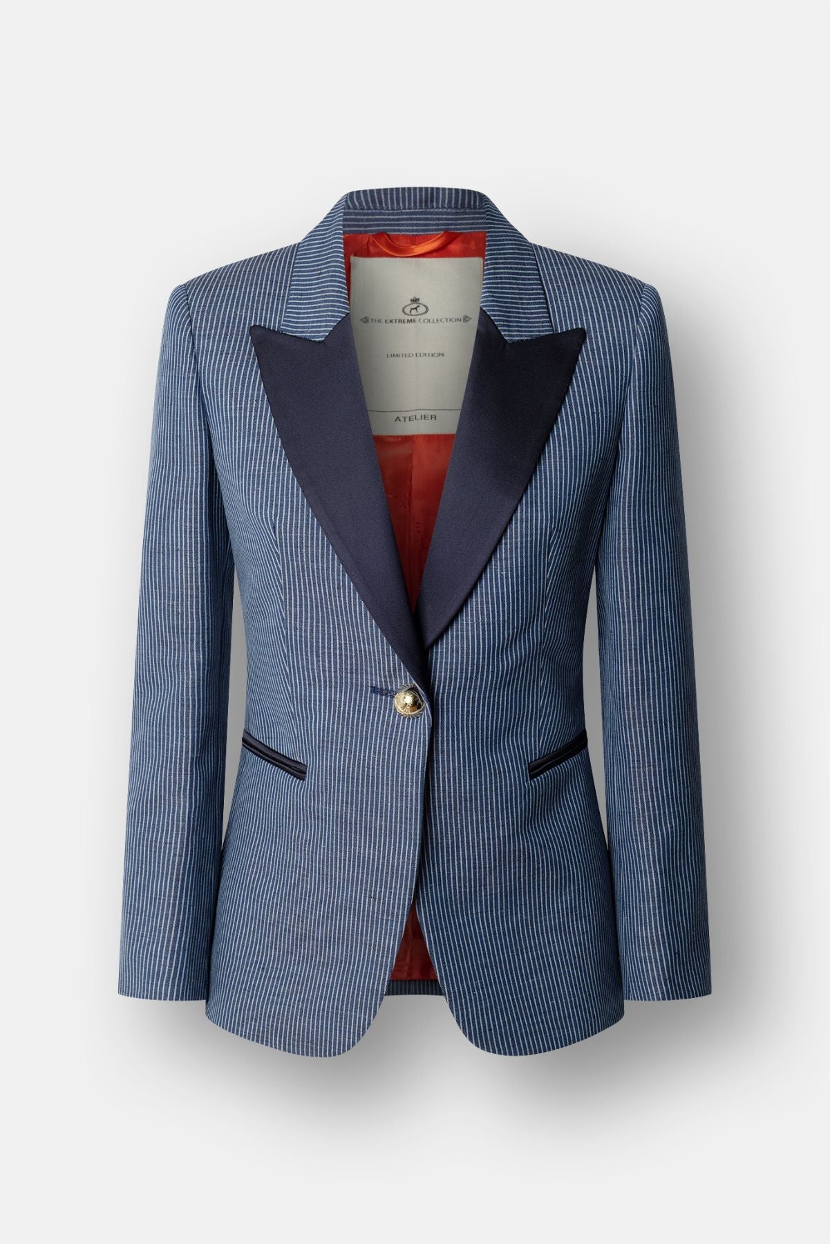 Blazer de lino a rayas modelo Paddy de The Extreme Collection.