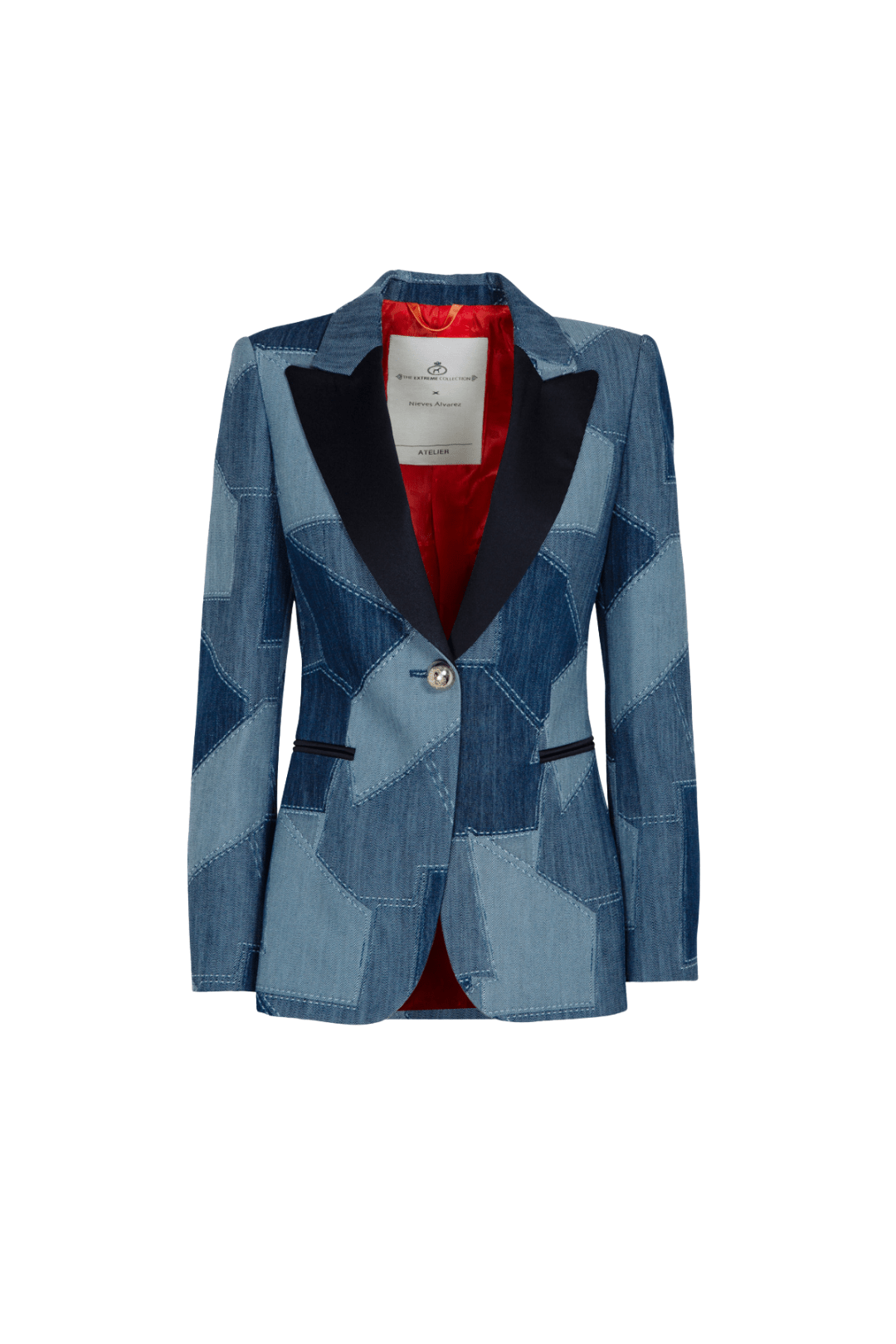 BLAZER DENIM PATCHWORK BLOSSOM - THE EXTREME COLLECTION