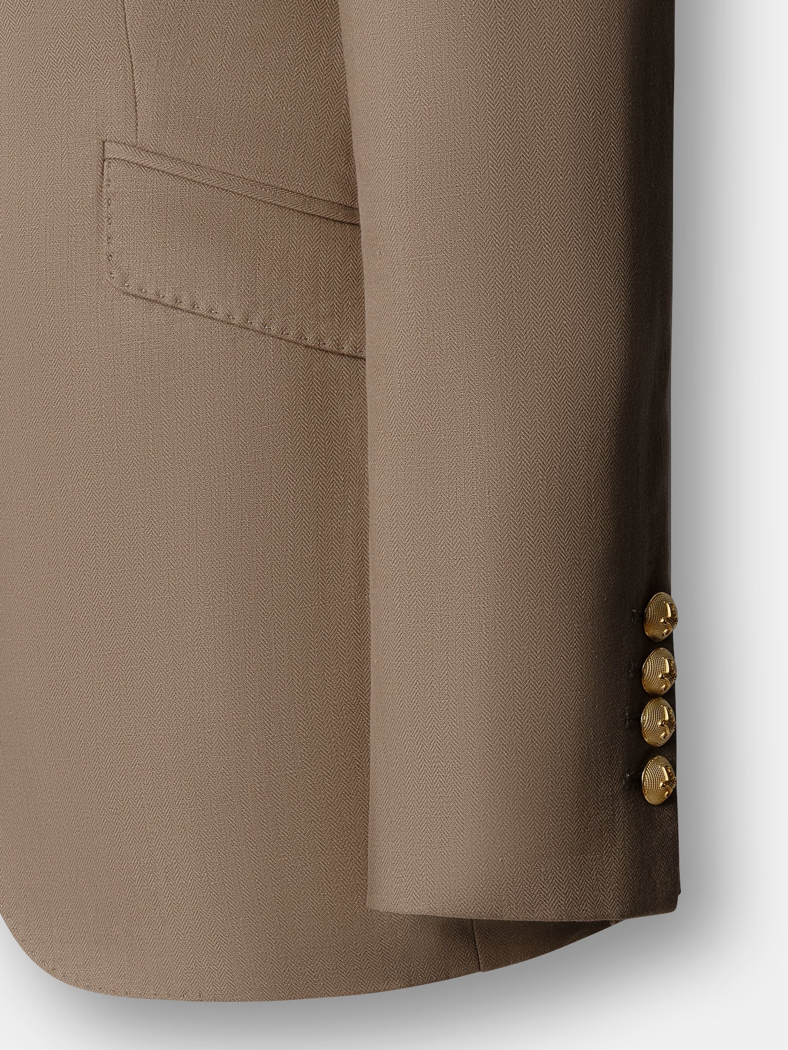 BLAZER ENTALLADO DE LINO BEIGE LEONETTA - THE EXTREME COLLECTION