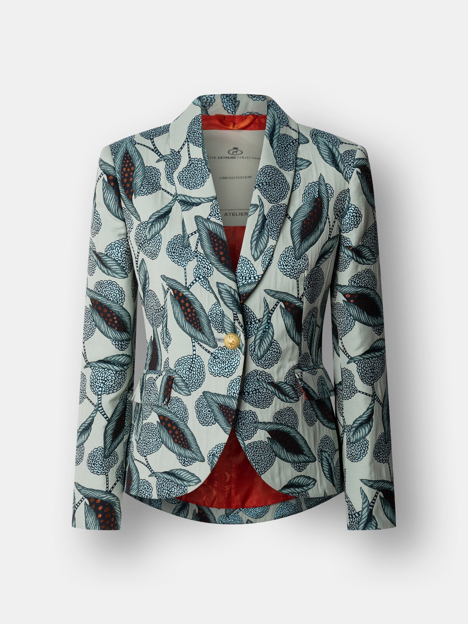 BLAZER JACQUARD GILBERTAL CON BOTON JOYA - THE EXTREME COLLECTION